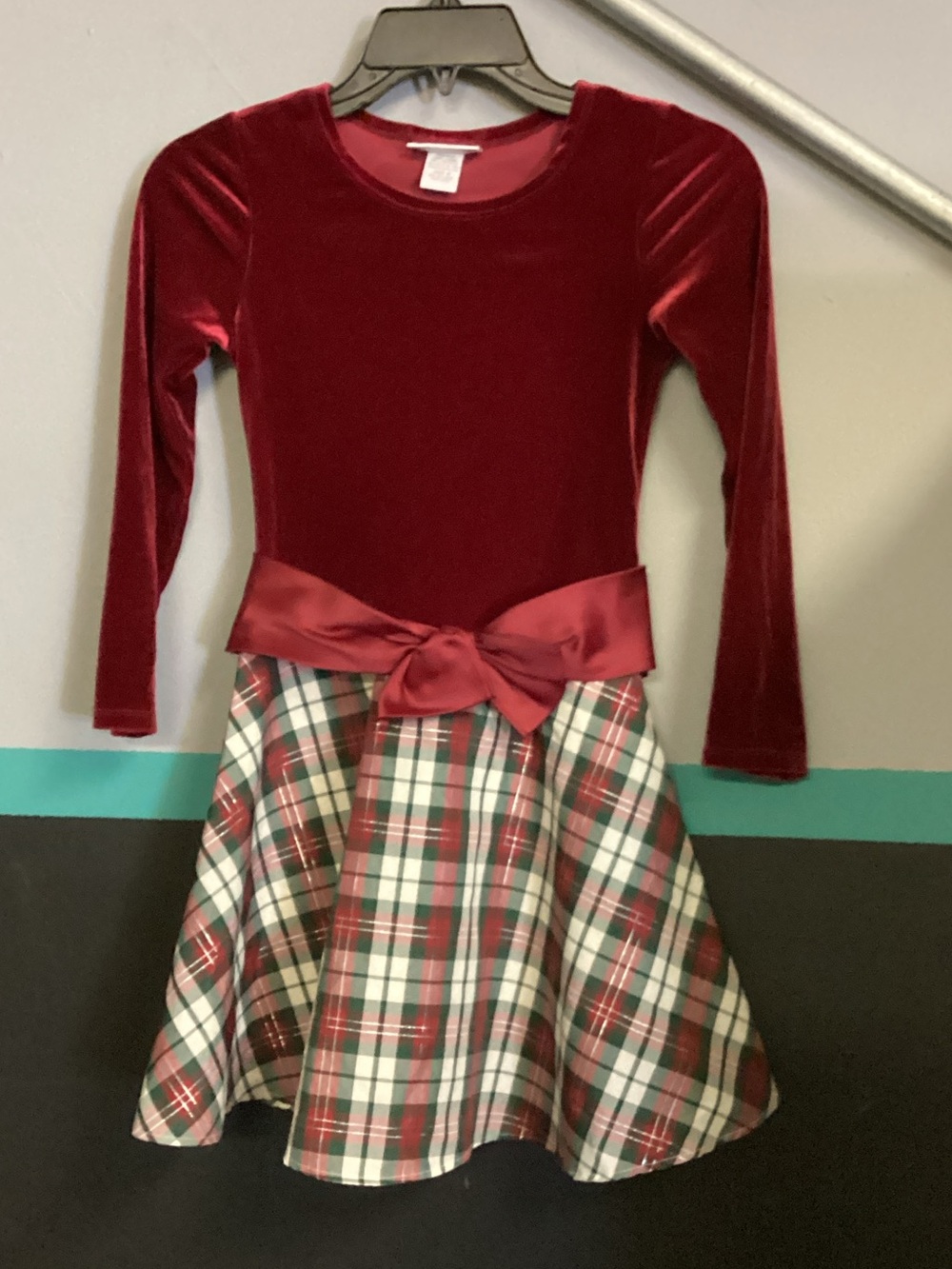Bonnie Jean Red Velvet Girls Dress Bodice
